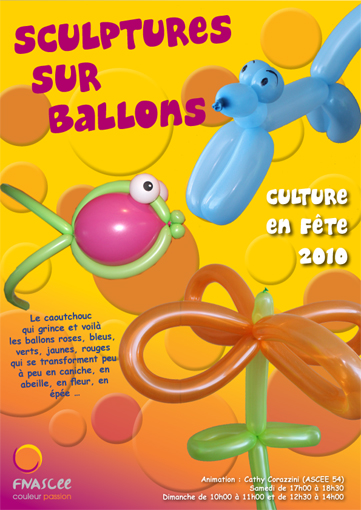 Affiche stand ballons